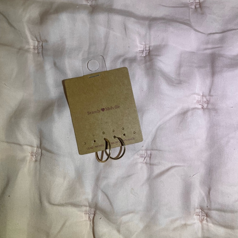 Brandy Melville Gold Hoop Earrings